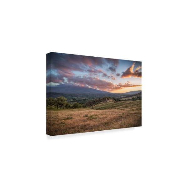 Giuseppe Torre 'Mount Etna Clouds' Canvas Art,12x19